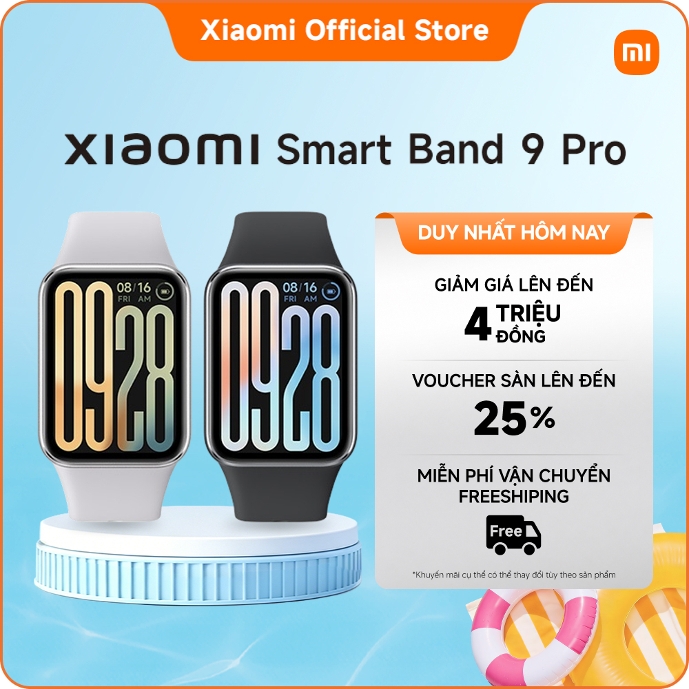 Vòng đeo tay thông minh Xiaomi Smart Band 9 Pro | Nâng cấp khả năng theo dõi giấc ngủ toàn diện* | T