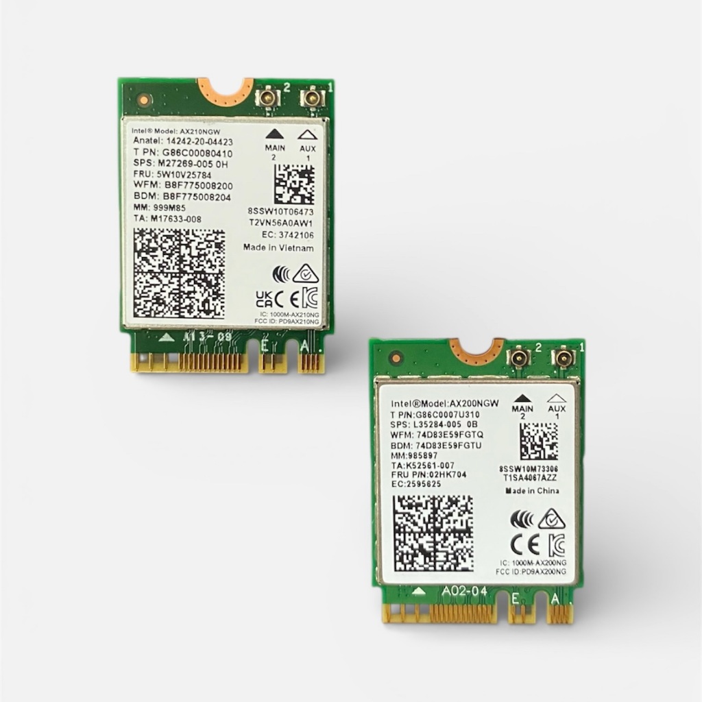 Card WIFI 6E <A> INTEL AX210 , AX200, 5374Mbps và Bluetooth 5.4
