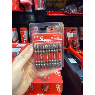 ĐẦU VẶN VÍT NGẮN (PH1-65MM) (BỘ 10 MŨI) MILWAUKEE