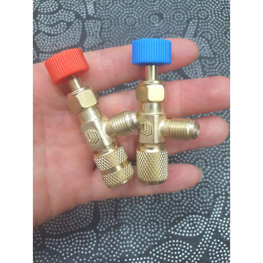 Van An Toàn Cho Máy Điều Hòa R410A R22 1 / 4 " VAN KHÓA GAS CHỐNG BỎNG gas R32, R410a, R22