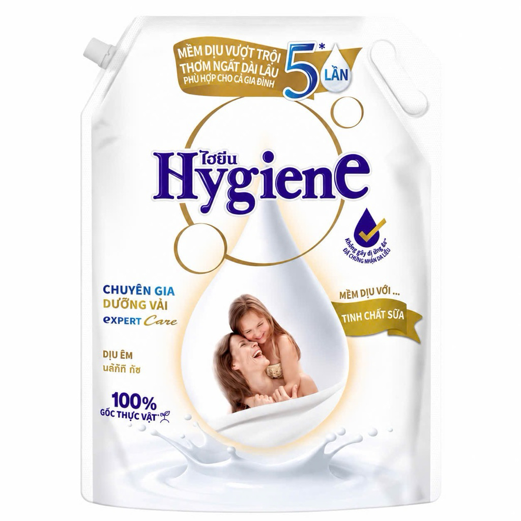 NƯỚC XẢ VẢI ĐẬM ĐẶC HYGIENE EXPERT CARE DỊU ÊM 2L/ NƯỚC XẢ VẢI HYGIENE TRẮNG TINH CHẤT SỮA