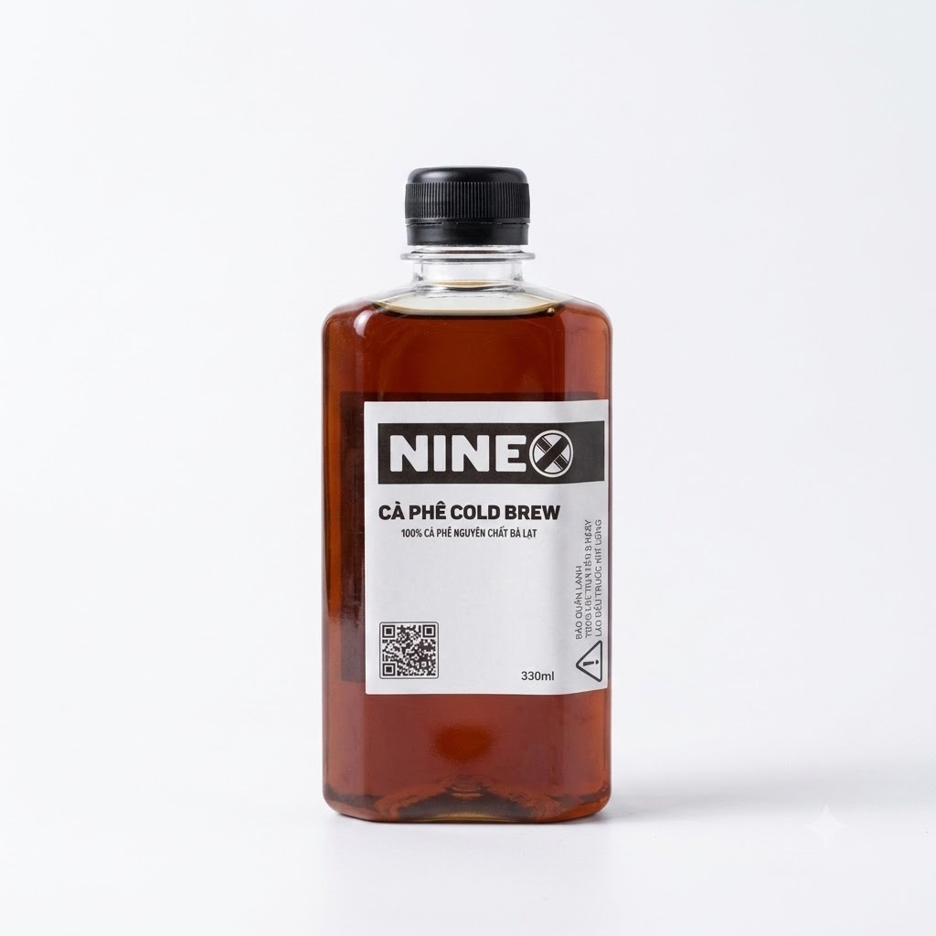 Cà phê Cold Brew Pha Sẵn Đóng Chai - 100% Arabica Măng Đen - Cafe Ủ Lạnh