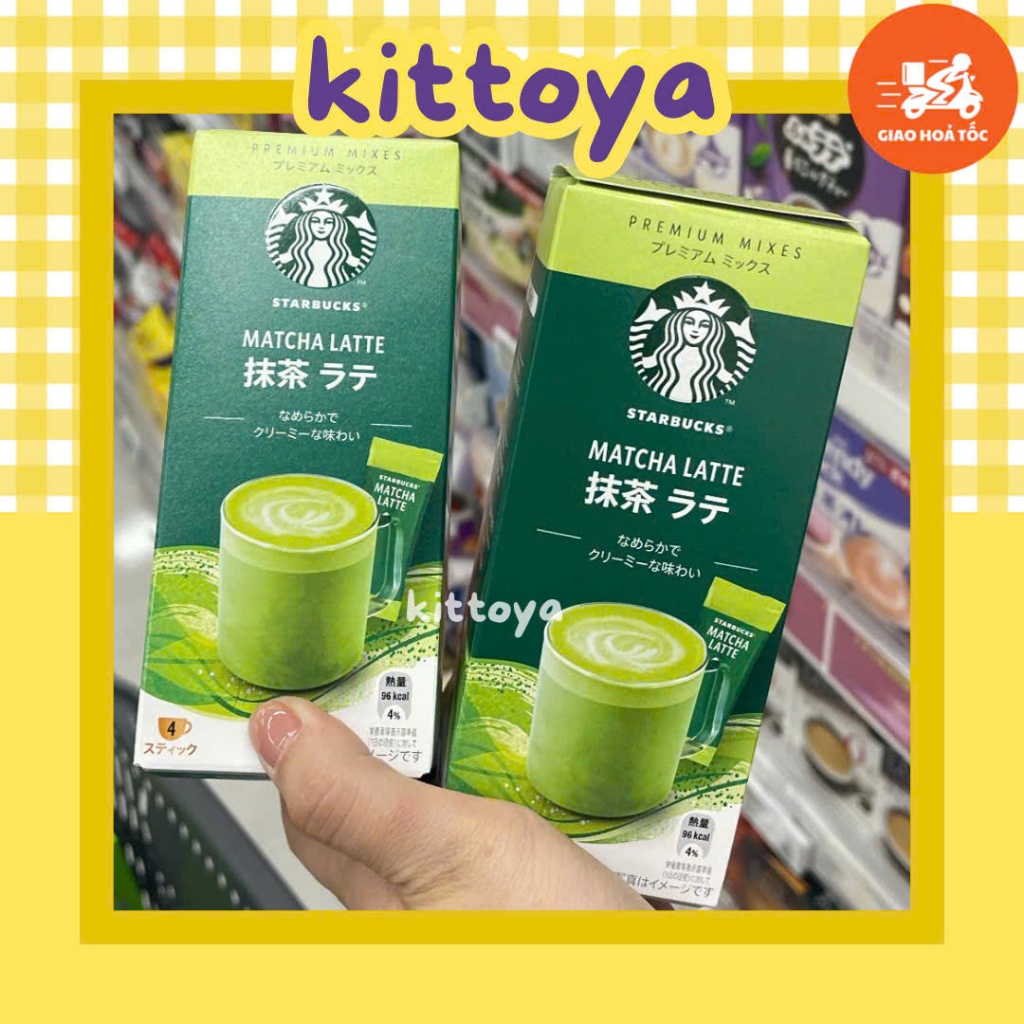 BỘT MATCHA LATTE STARBUCKS NHẬT BẢN PHA SẴN HỘP 4 GÓI