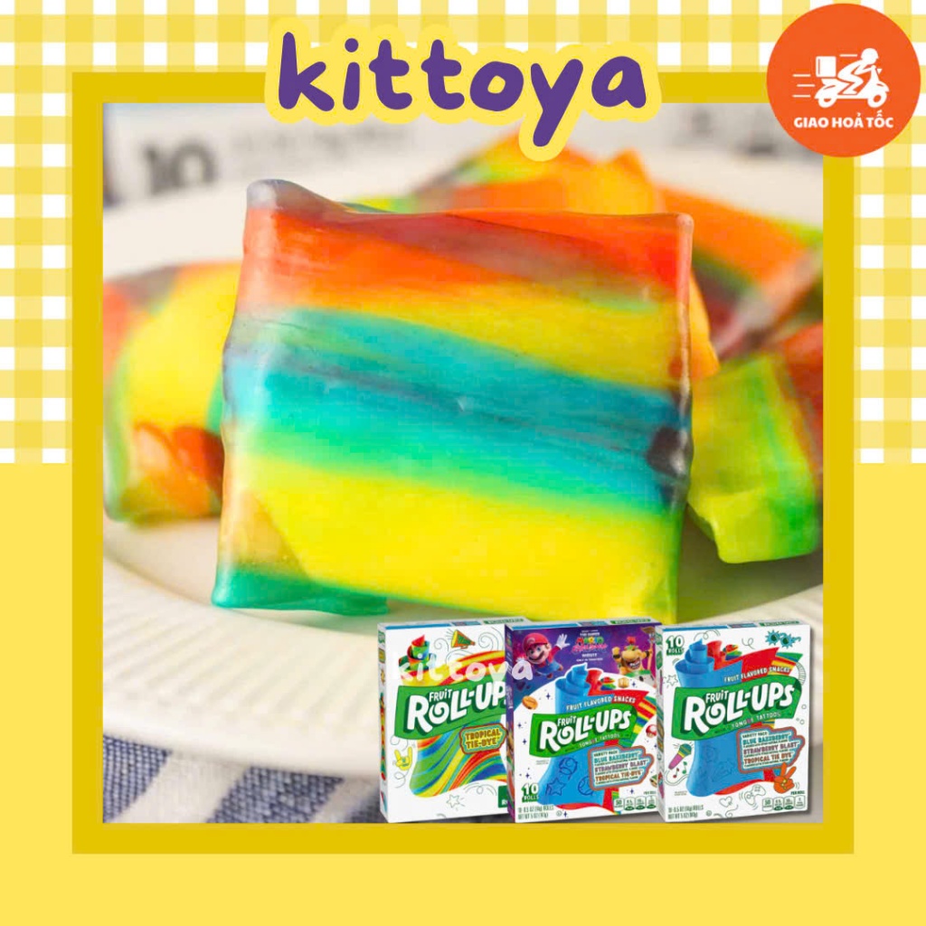 KEO CUỘN FRUIT ROLL UPS CỦA MỸ hộp 141gram
