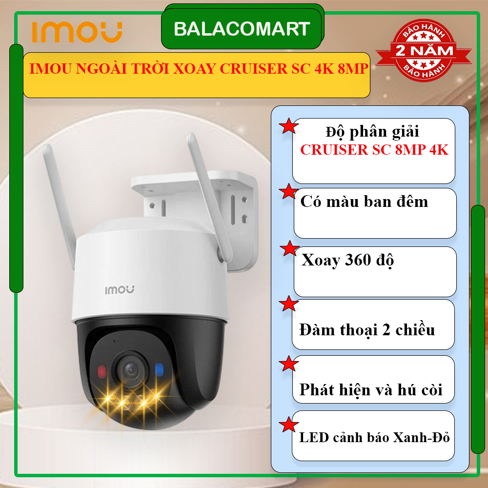 Camera Wifi PT Cruiser SC 8MP IMOU IPC-K7FP-8V0N POE