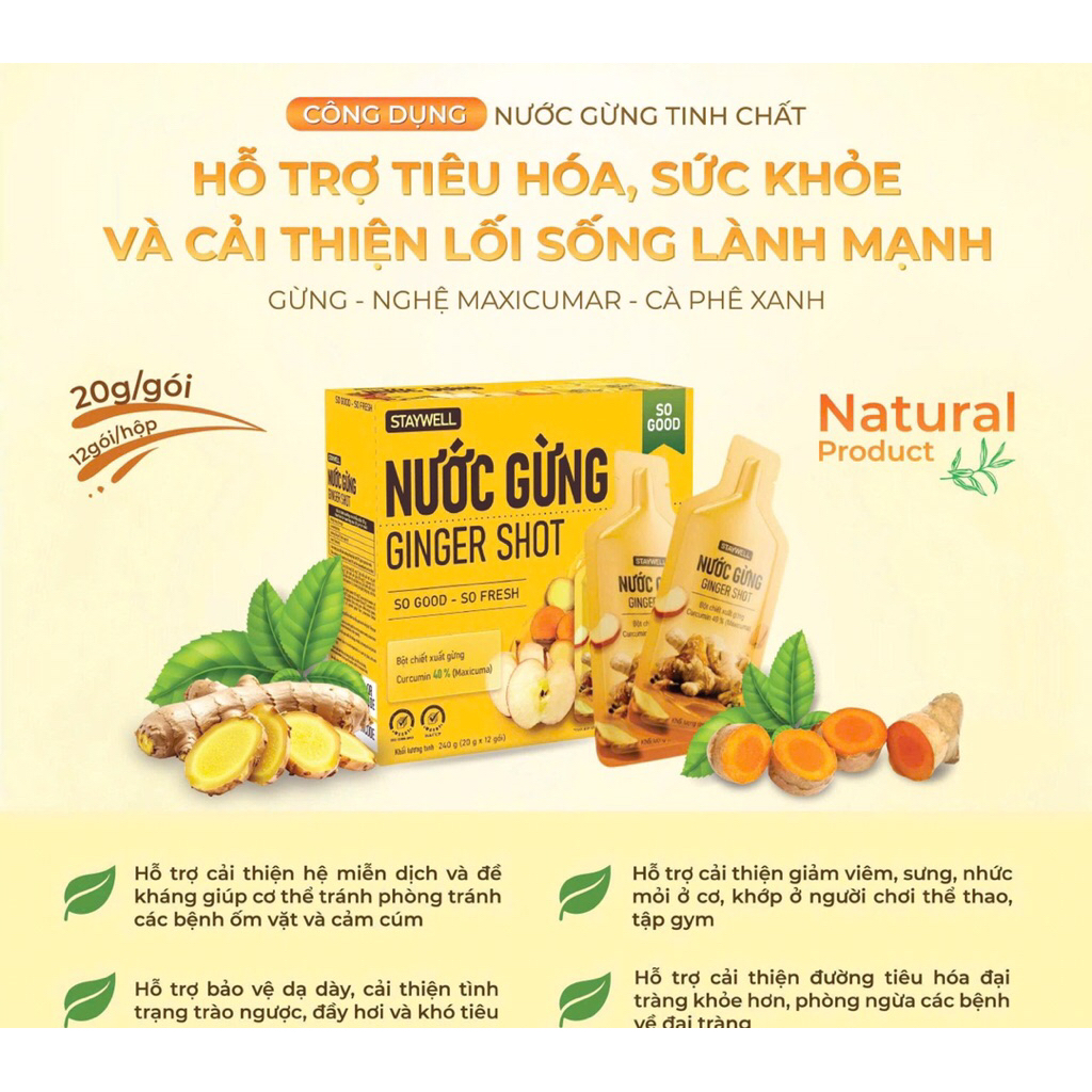 Nước gừng Ginger shot dt