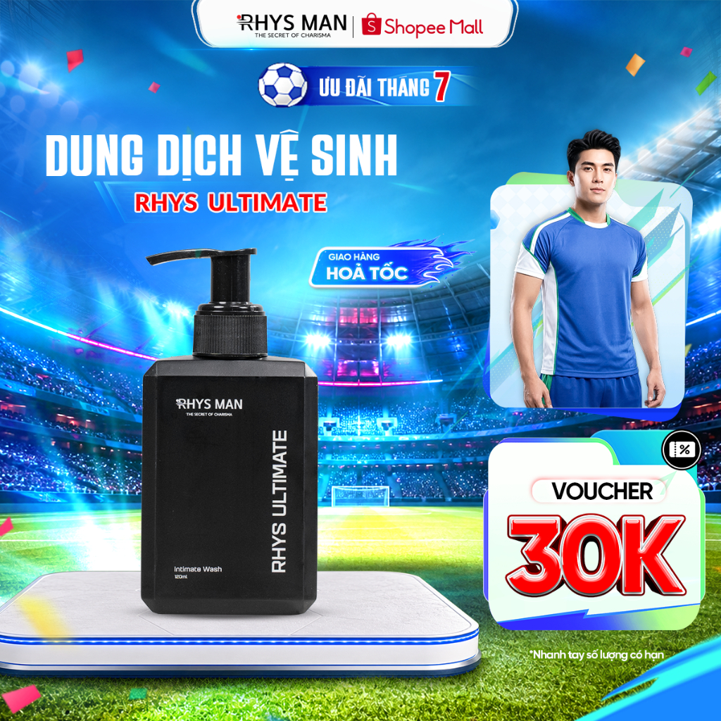 Dung dịch vệ sinh nam hương bạc hà Rhys Ultimate 120ml RHYS MAN