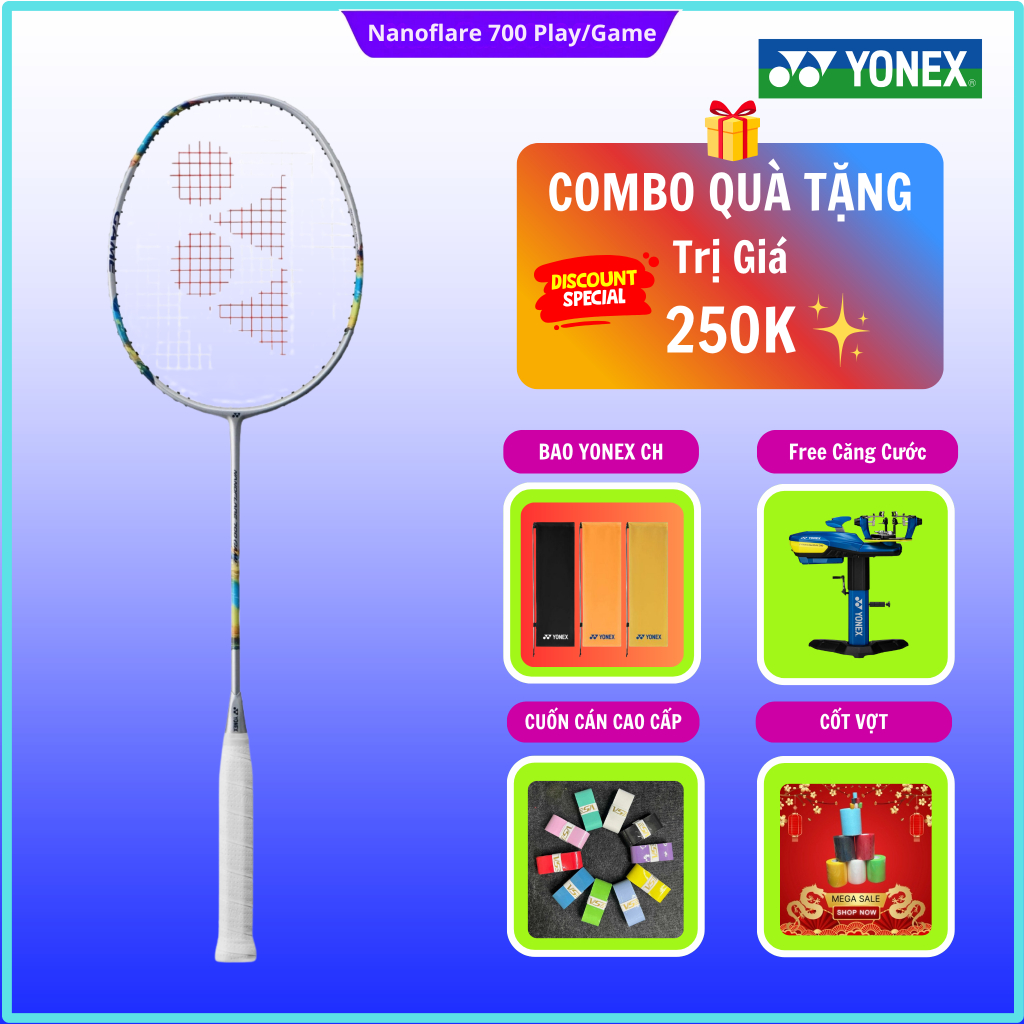 ✅【Hỏa Tốc+Căng Cước】Vợt cầu lông Yonex Nanoflare 700 Play / Game chính hãng (kèm phiếu bảo hành), lố