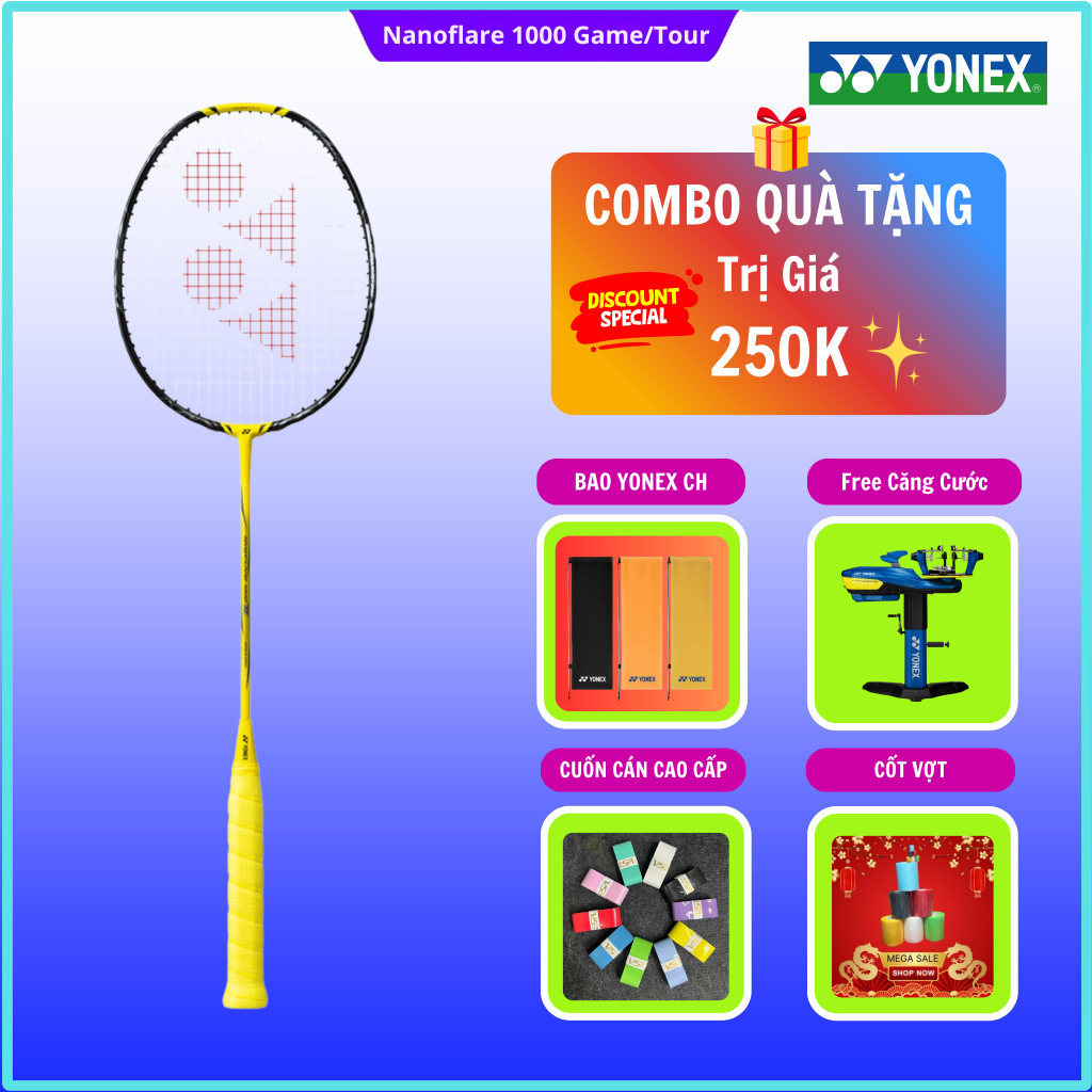 ✅【Hỏa Tốc + Căng Cước】Vợt cầu lông Yonex Nanoflare 1000z, 1000 tour, 1000 game chính hãng (Kèm phiếu