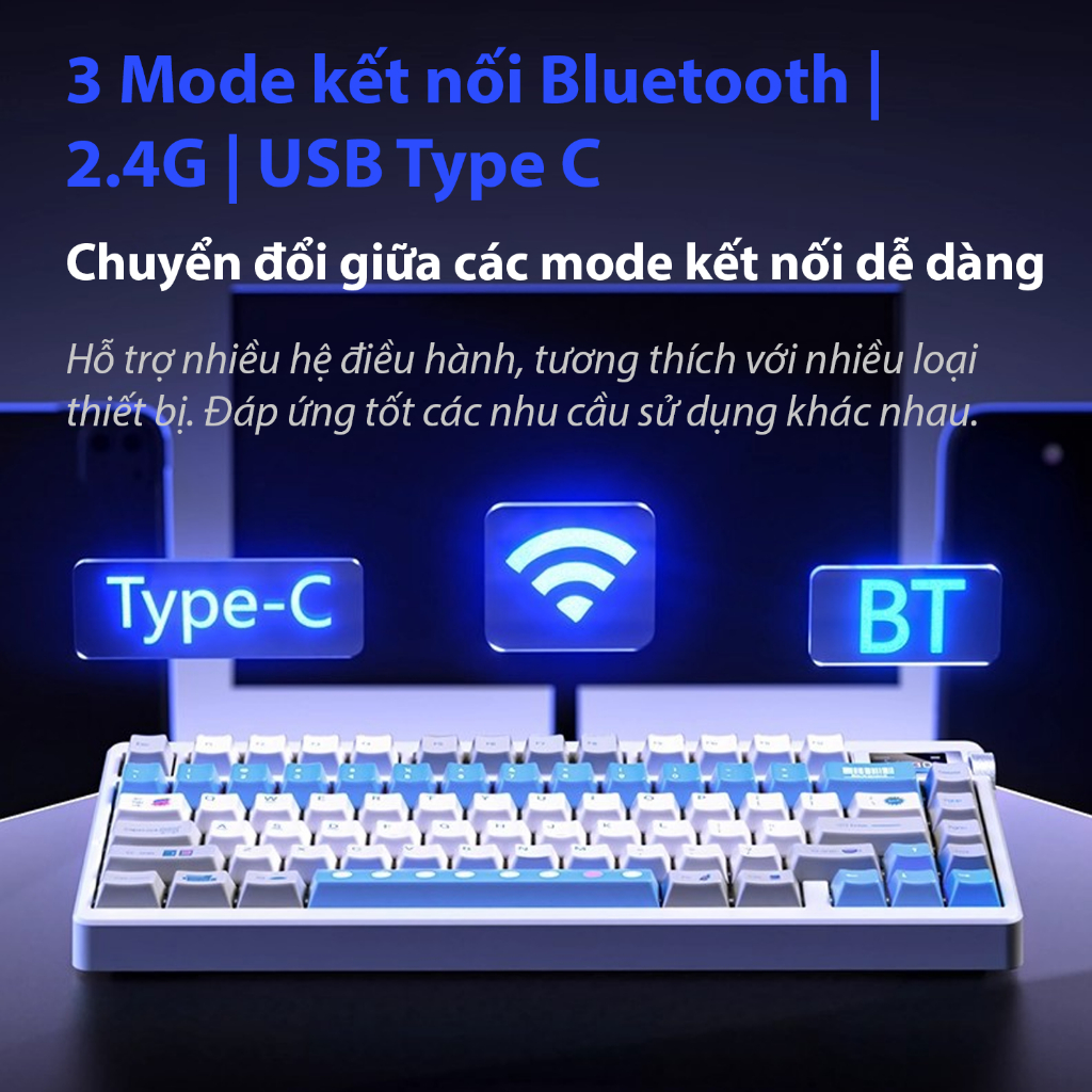 Bàn Phím Cơ AULA NOVA75 - Layout 75 Màn Hình TFT 1.14" và núm xoay kim loại - Chuẩn Thi Đấu eSport | BigBuy360 - bigbuy360.vn