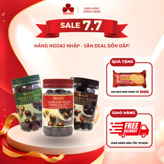 [ CHỈ GIAO HỎA TỐC HCM] Socola hạnh nhân Beryl's 410g - Beryl's Almond Chocolate 410g / 450g, nhập khẩu Malaysia