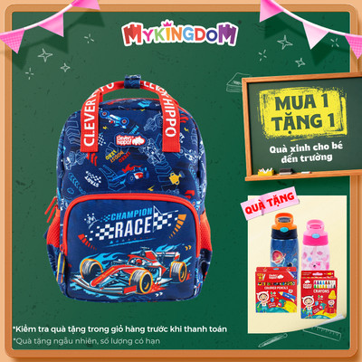 Ba Lô Mẫu Giáo, Mầm Non Mini Champion Race - Dash Blue CLEVER HIPPO BC4120/BLUE