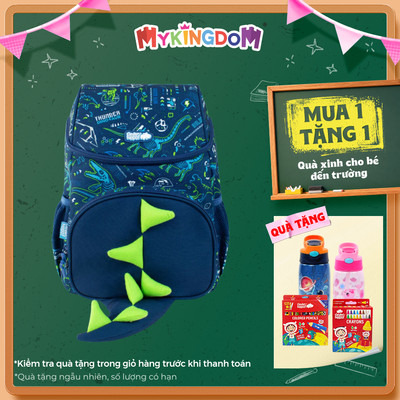 Ba Lô Đi Học Đi Chơi Có Nón Hoodie Khủng Long Thundersaur CLEVER HIPPO BT3111/BLUE