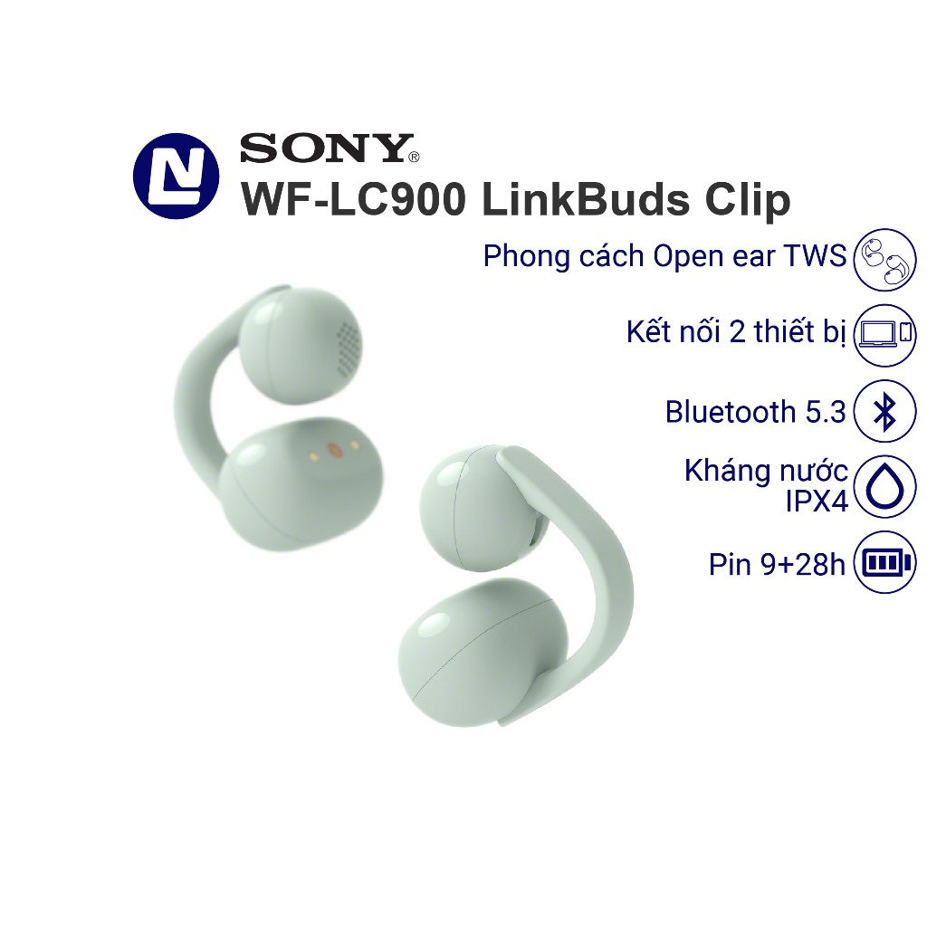 Sony WF LC900 Tai nghe không dây TWS Open ear LinkBuds Clip | BigBuy360 - bigbuy360.vn
