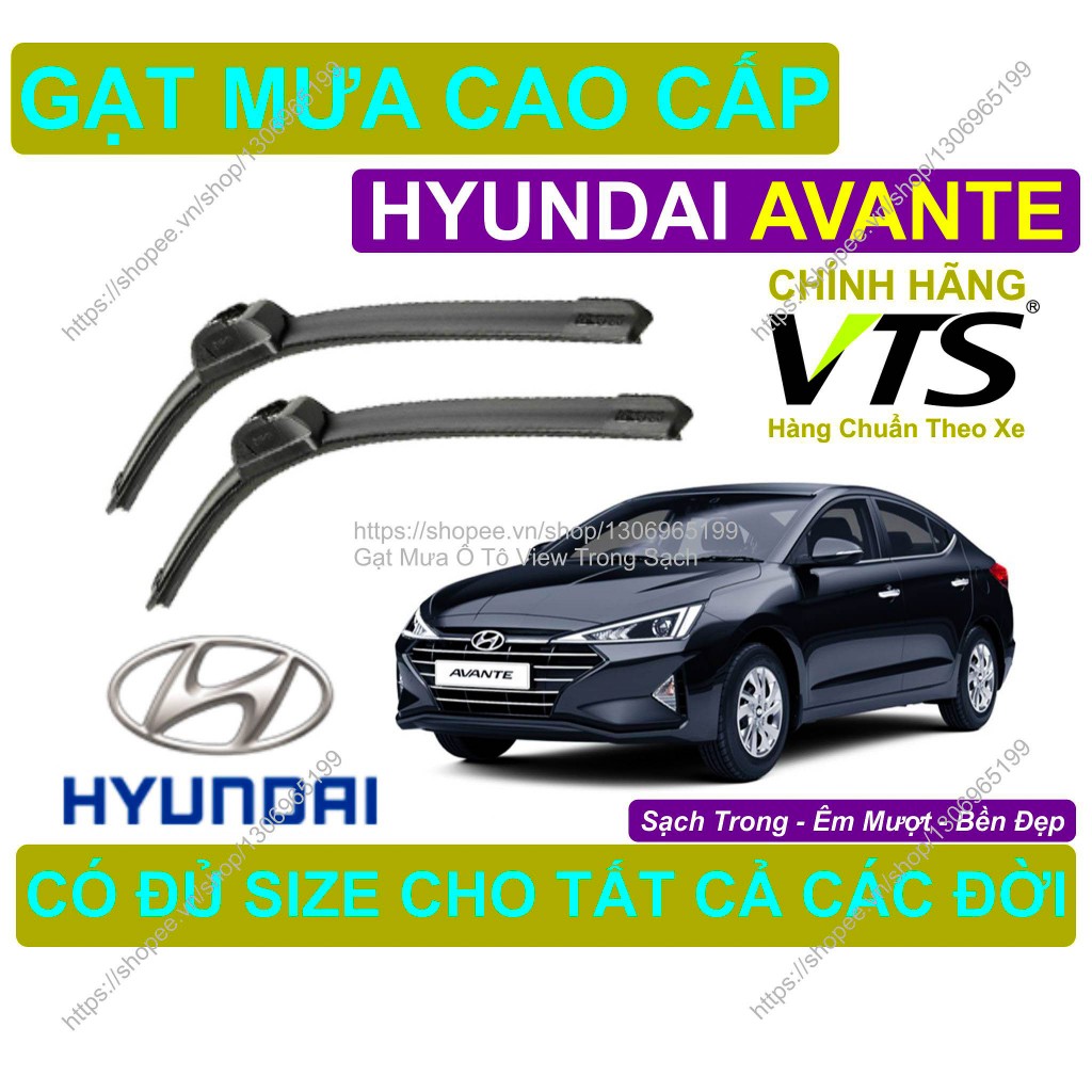 Gạt Mưa Silicon Kính Lái Hyundai Avante, Cặp Gạt M.ưa Kính Lái Hyundai Avante, Có Đủ S.ize Cho Các Đ