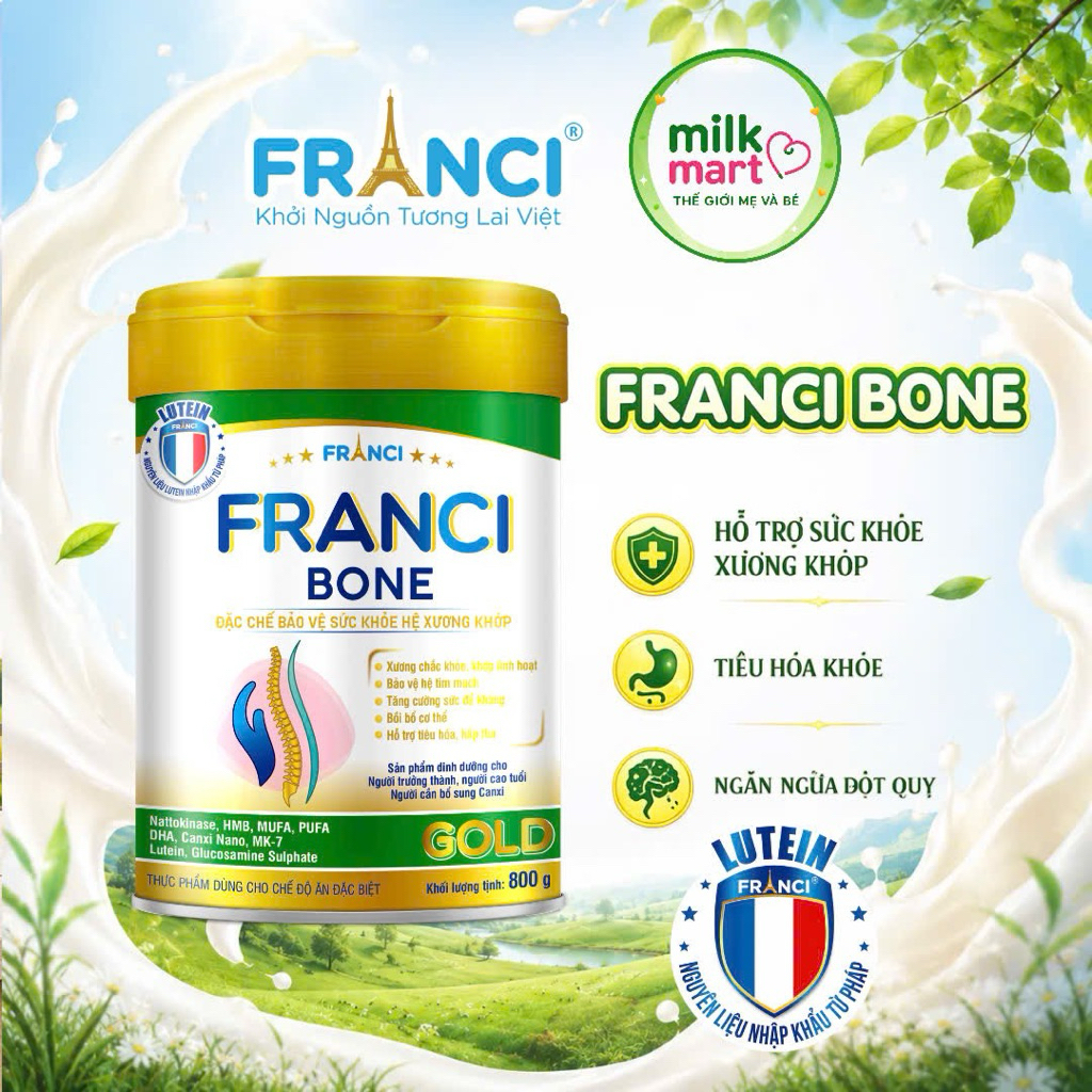 [Franci] Franci grow là dòng sản phẩm dinh dưỡng cho trẻ trên 1 tuổi