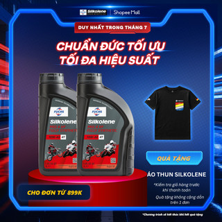 Combo 2 Dầu động cơ FUCHS SILKOLENE PRO 4 SAE 10W-40 XP 4 thì gốc ester, tổng hợp hoàn toàn dung tích 1L