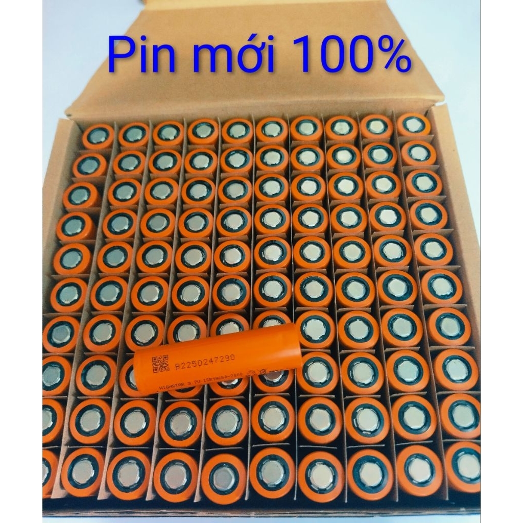 Pin lithium 18650 , dung lượng 2000- 2200mah,xả 20A NEW