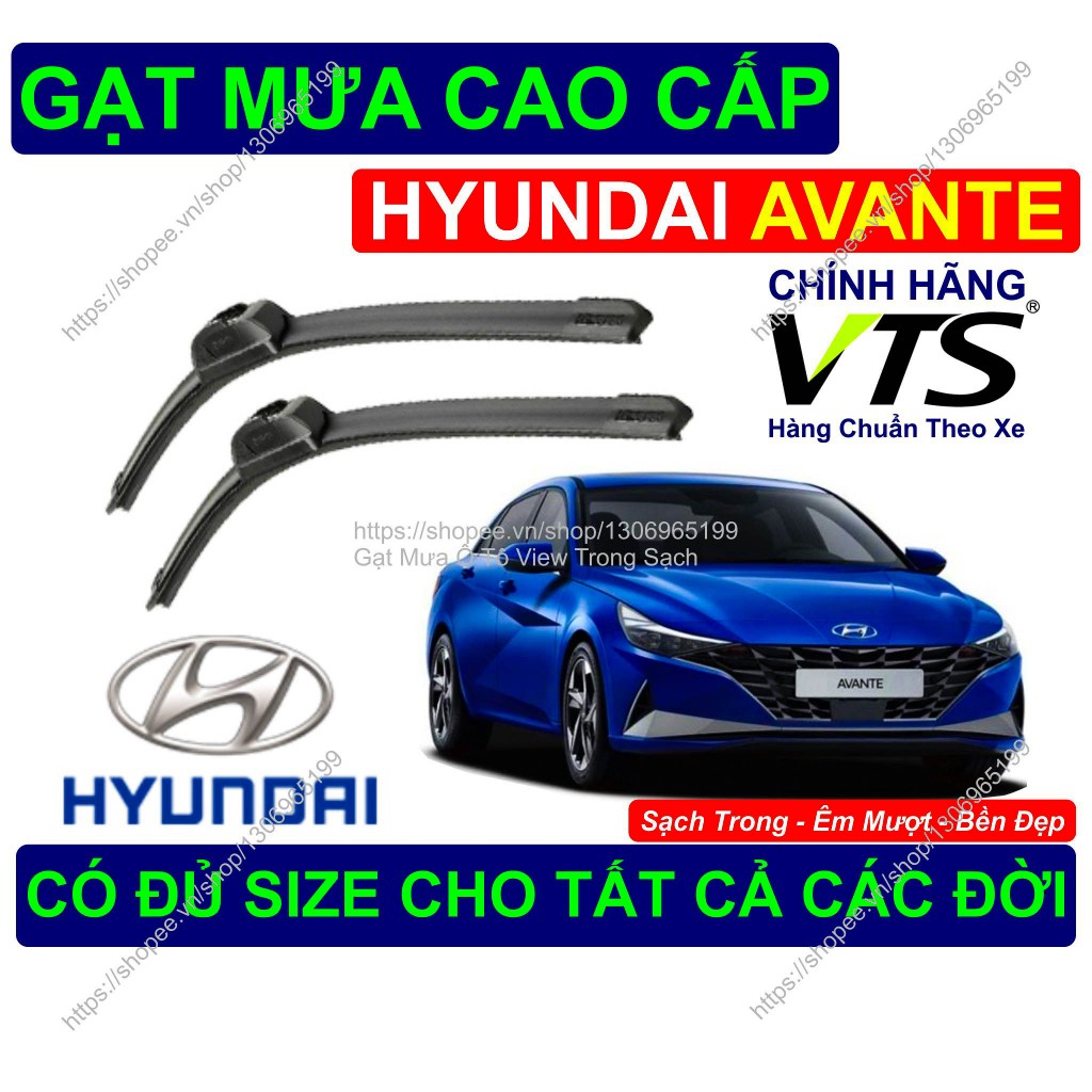 Gạt Mưa Bền Đẹp Kính Lái Hyundai Avante, Cặp Gạt Mưa Kính Lái Hyundai Avante.., Có Đủ Size Cho Các Đ