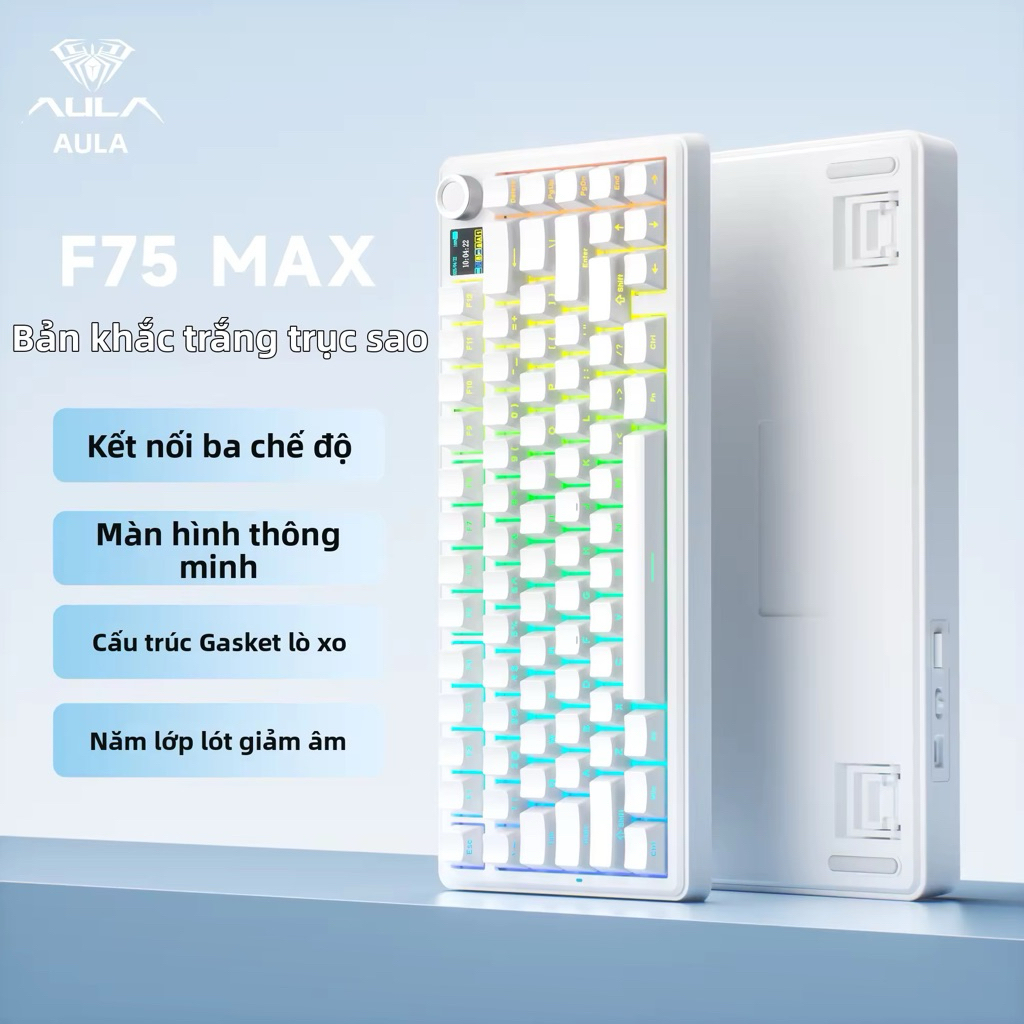 🔥 AULA F75 | Bàn Phím Cơ | 3 Mode | Hotswap 5 Pin | RGB | Pin 4000mAh | Gaming Văn Phòng | BigBuy360 - bigbuy360.vn