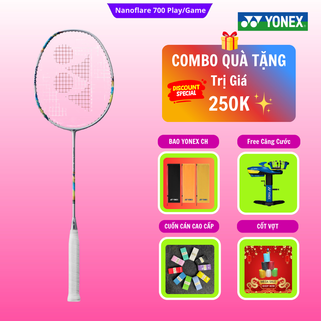 ✅【Hỏa Tốc + Căng Cước】Vợt cầu lông Yonex Nanoflare 700 Play / Game 4U chính hãng, sở hữu ngoại hình 