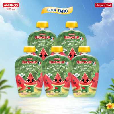[QUÀ TẶNG KHÔNG BÁN] 5 Túi Thạch Trái Cây - 90% Nước Ép Trái Cây Thật - ANDROS FRUIT ME UP - 90g x 5
