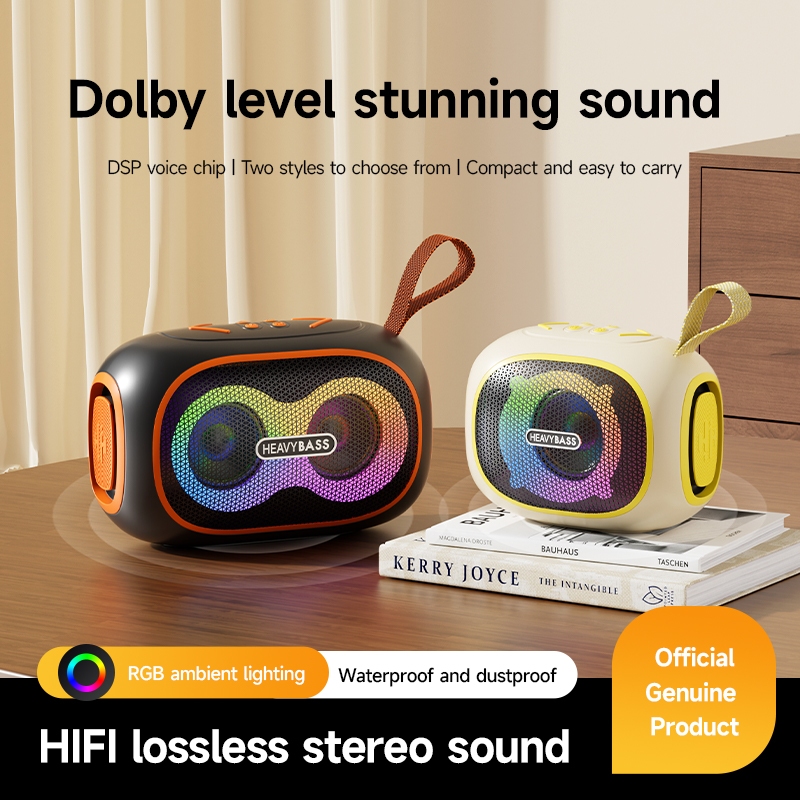 Loa Bluetooth Heavy Bass 24 Không Dây, Loa Wirrless Di Động Có Đèn Tiệc Quà Tặng Sinh Nhật