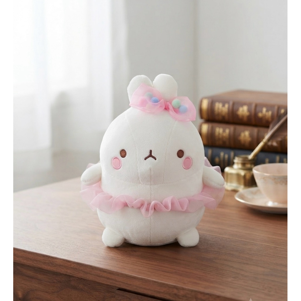 Hàng Chính Hãng-Gấu nhồi bông Molang-Thỏ hạnh phúc 25cm(CH)
