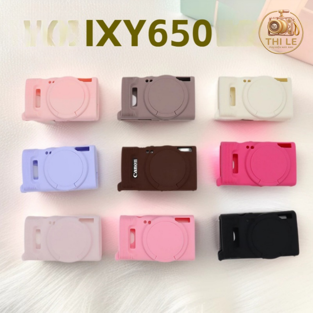 [SẴN] Ốp bảo vệ bằng silicon cho máy ảnh Canon IXY 650; vỏ mềm chống sốc cho máy ảnh IXY650/ELPH 360