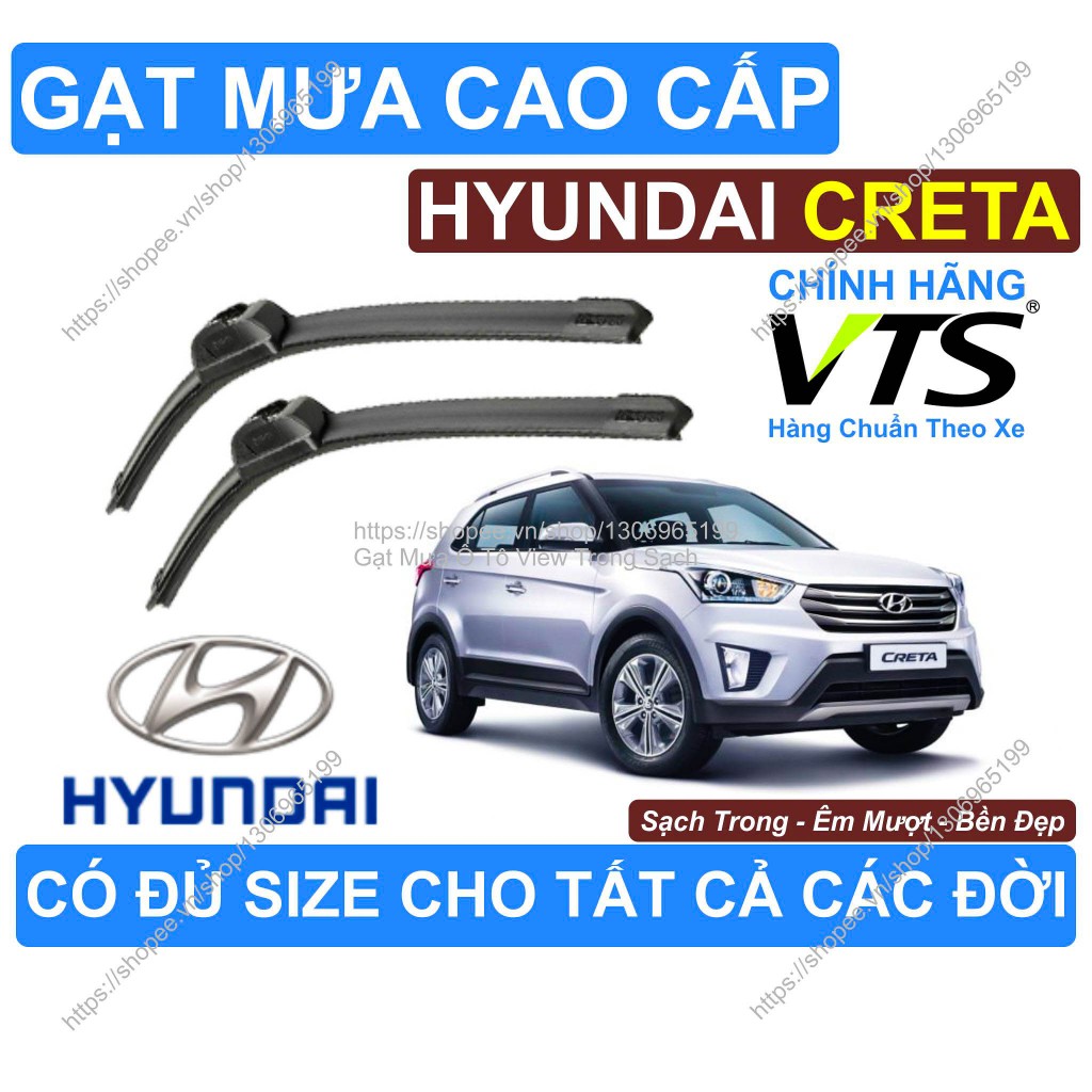 Gạt Mưa Trong Sạch Kính Lái Hyundai Creta, Cặp Gạt Mưa Kính L.ái Hyundai Creta, Có Đủ Size Cho Các Đ