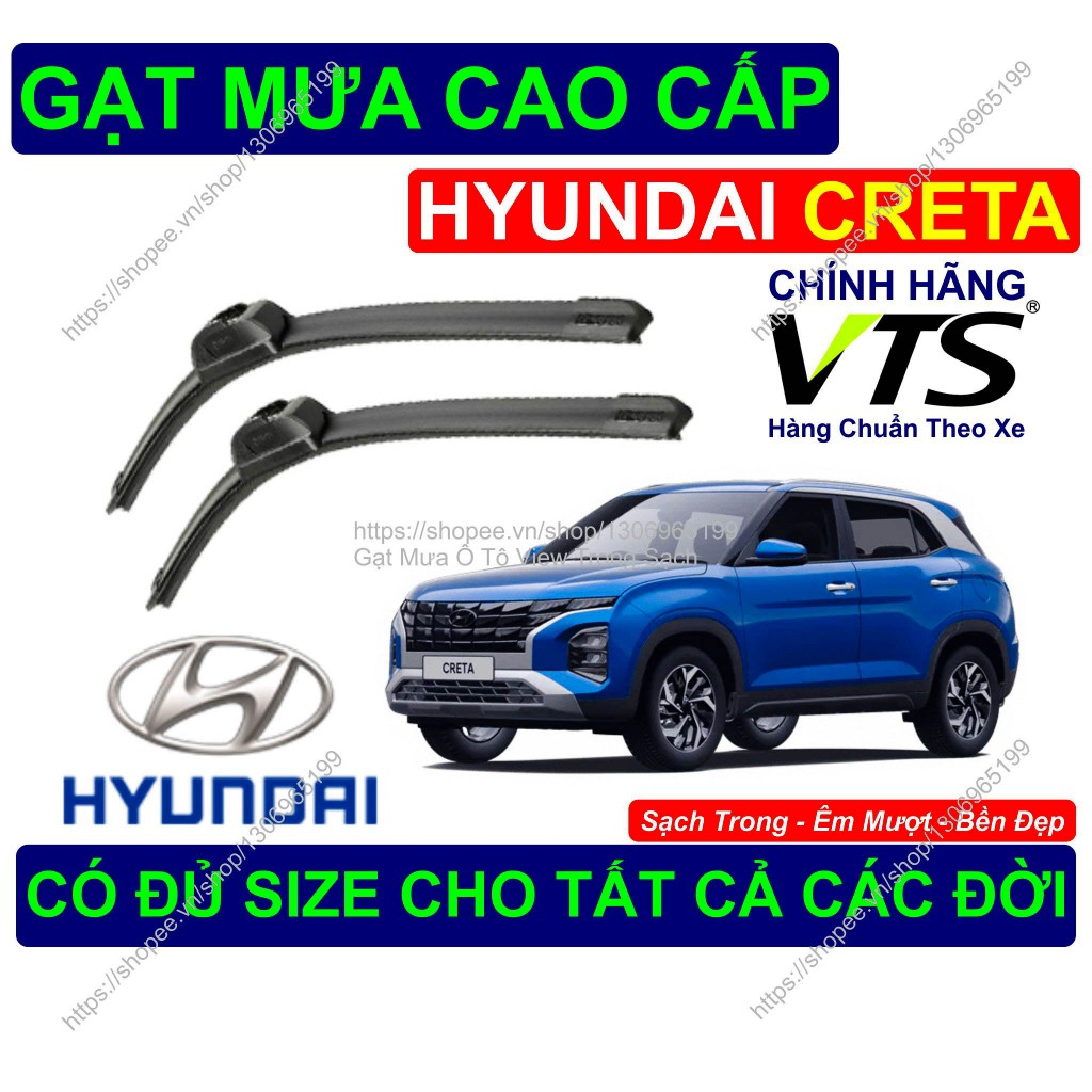 Gạt Mưa Bền Đẹp Kính Lái Hyundai Creta, Cặp Gạt Mưa Kính Lái Hyundai Creta.., Có Đủ Size Cho Các Đời