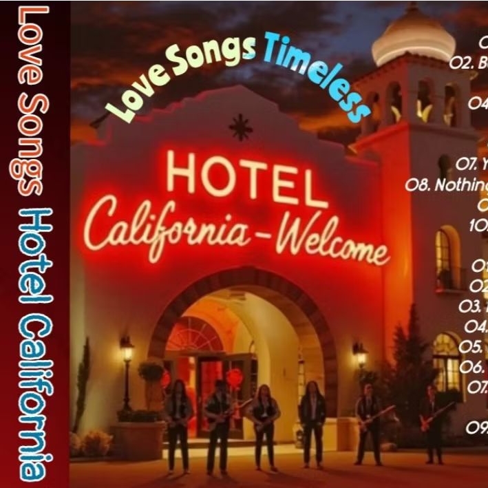 (chất lượng cao) Băng Cassette Album Love Songs Hotel California