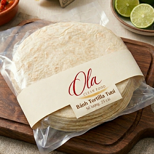 [HOT] Vỏ bánh France tacos, Vỏ tortilla, Vỏ bánh Tacos cuộn size 30 (1kg) - Thơm ngon