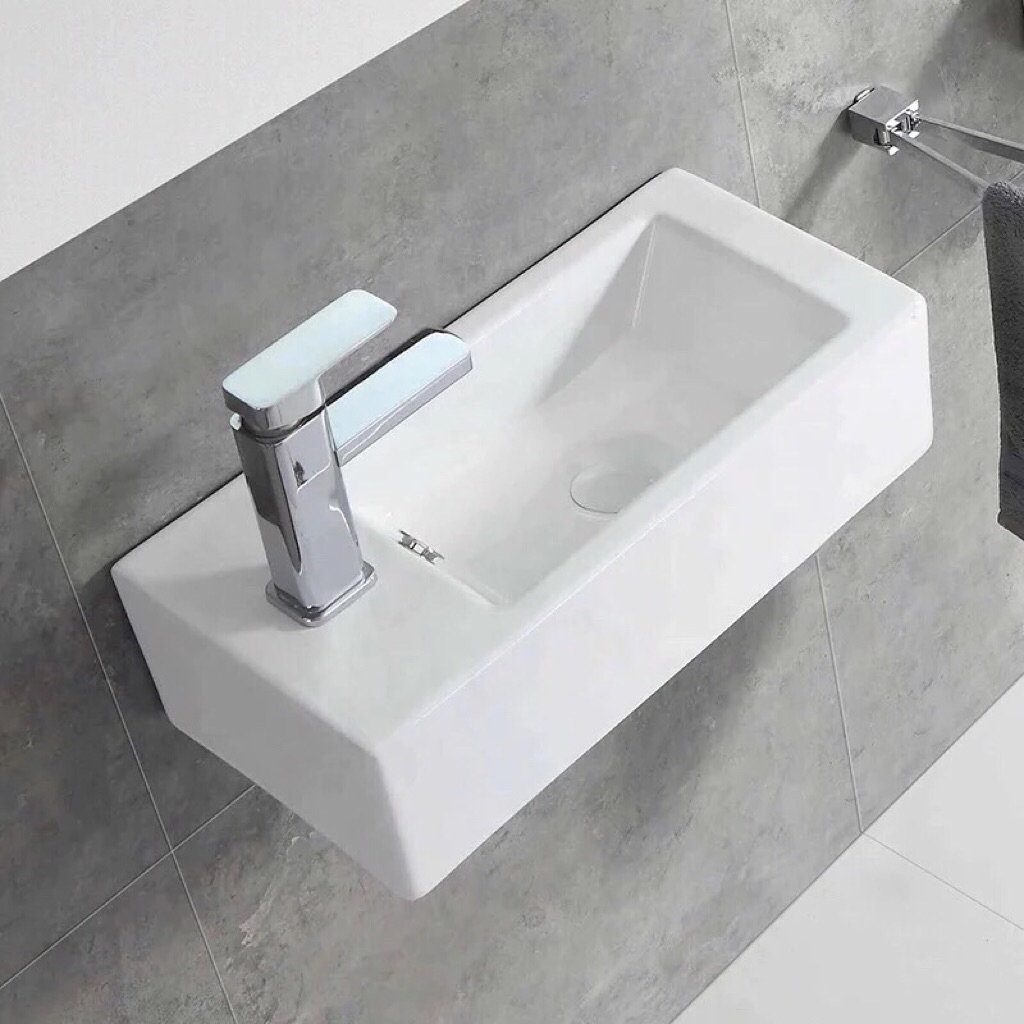 Chậu LAVABO MINI NHỎ, Lavabo y tế, Chậu rửa mặt lavabo treo tường hay đặt bàn, men sứ chống ố chống 