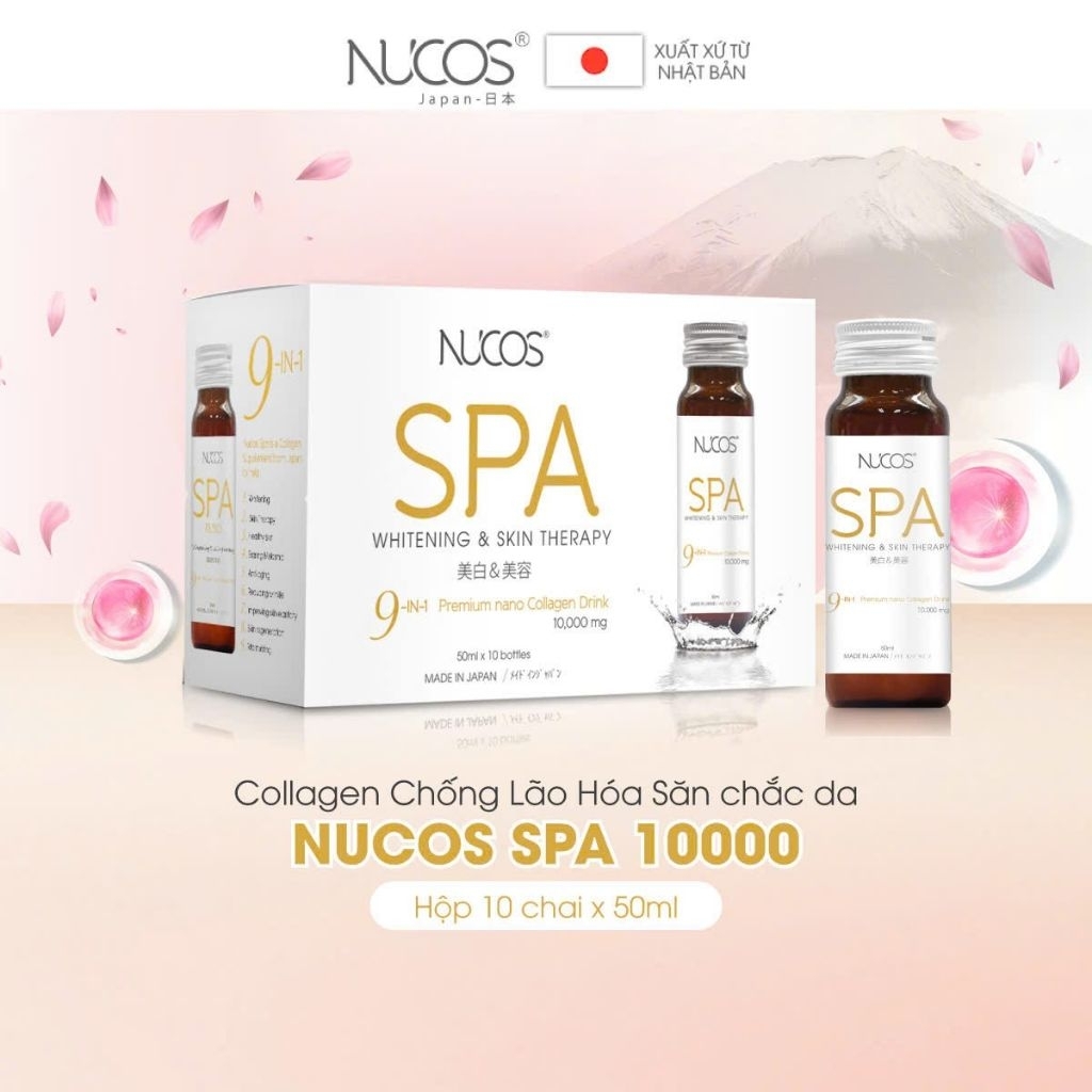 Nucos Spa - Nước  uống collagen 10000 từ Nhật  bản