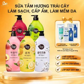 Sữa tắm Showermate Natural hương hoa và trái cây tự nhiên, dung tích 500ml/1200ml