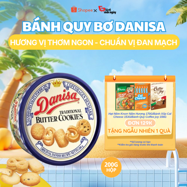 Bánh quy bơ Danisa Size nhỏ Hộp 200g