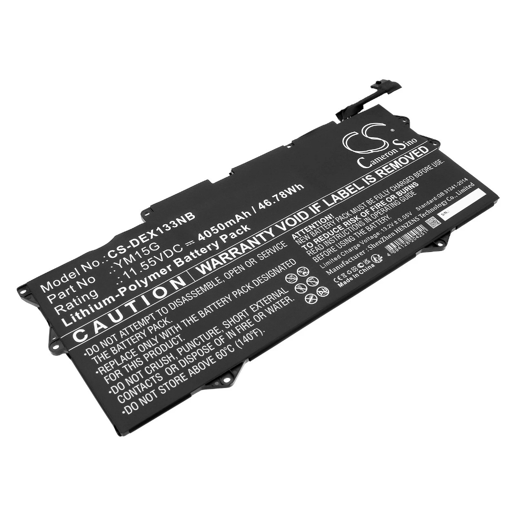 Pin laptop Dell XPS 9315 P153G P153G001 YM15G 0G9FHC G9FHC 0W6D4H W6D4H Zin