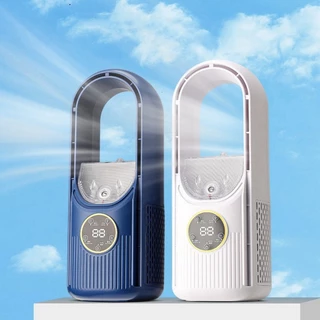 Quạt Phun Sương Mini Làm Mát Có Chế Độ Hẹn Giờ Thông Minh Tích Hợp Đèn Led Tiện Lợi Dễ Dàng Sử Dụng