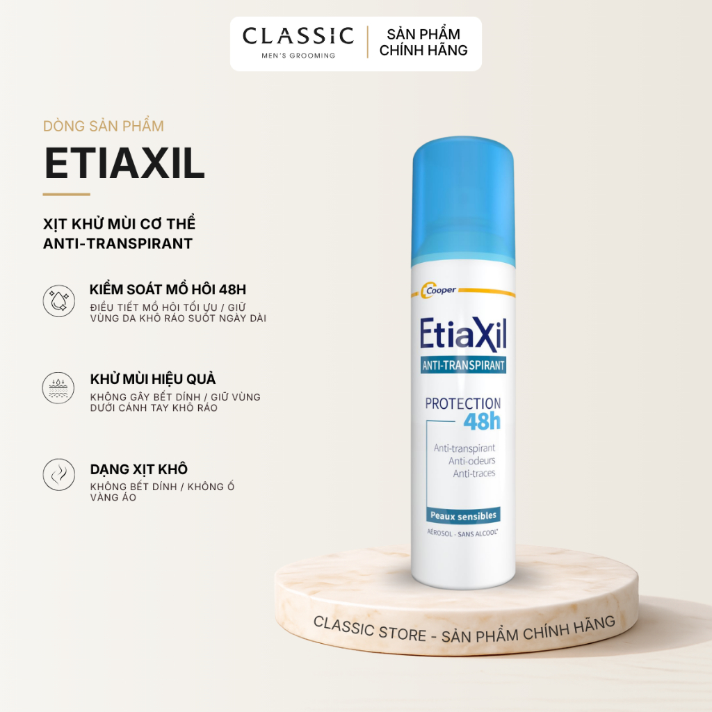 Xịt Khử Mùi Etiaxil 48h 150ml