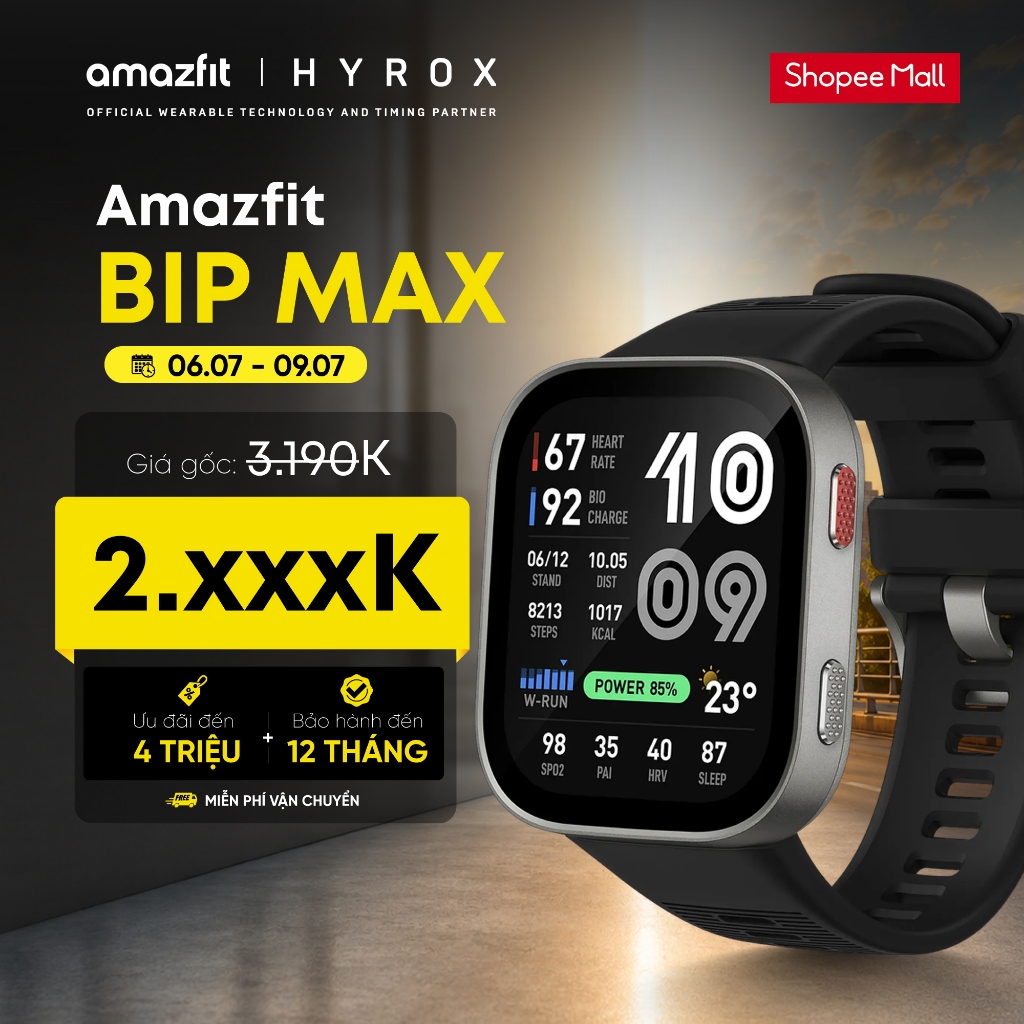 [NEW] Đồng hồ thông minh Amazfit Bip Max - Hàng chính hãng - Bảo hành 12 tháng | BigBuy360 - bigbuy360.vn