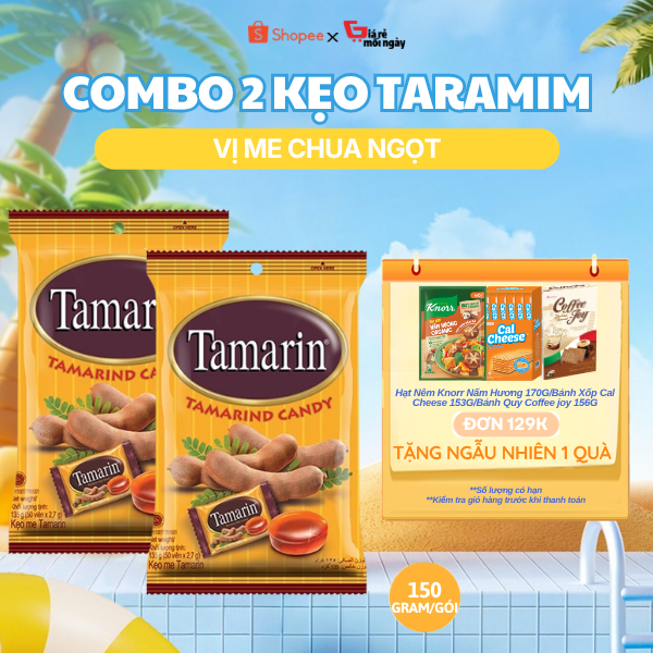 Combo 2 bịch Kẹo me Tamarin Bịch 150gX2