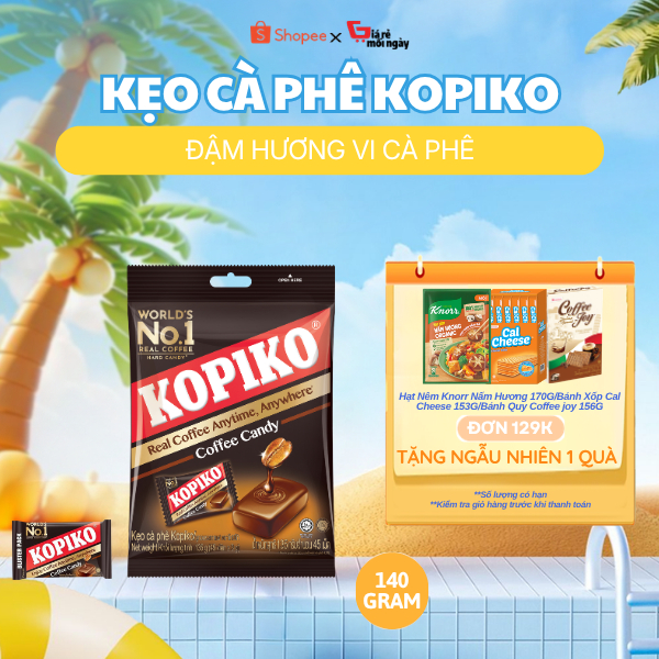 Kẹo cà phê Kopiko Coffee Bịch 140g