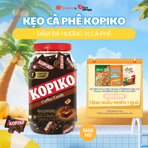 Kẹo cà phê Kopiko Coffee Hủ 560g