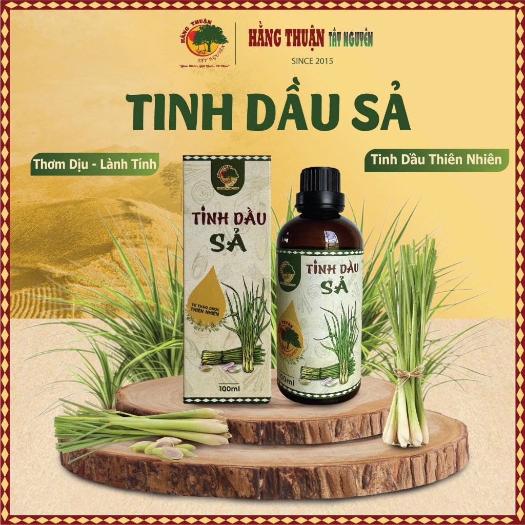 Tinh Dầu Sả Nguyên Chất 20ml -100ml