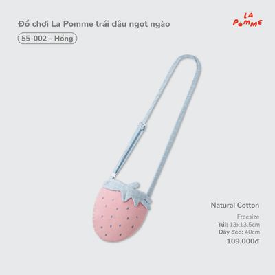 Đồ chơi La Pomme trái dâu ngọt ngào - Sợi Natural Cotton thoáng mát - Bé gái - Freesize