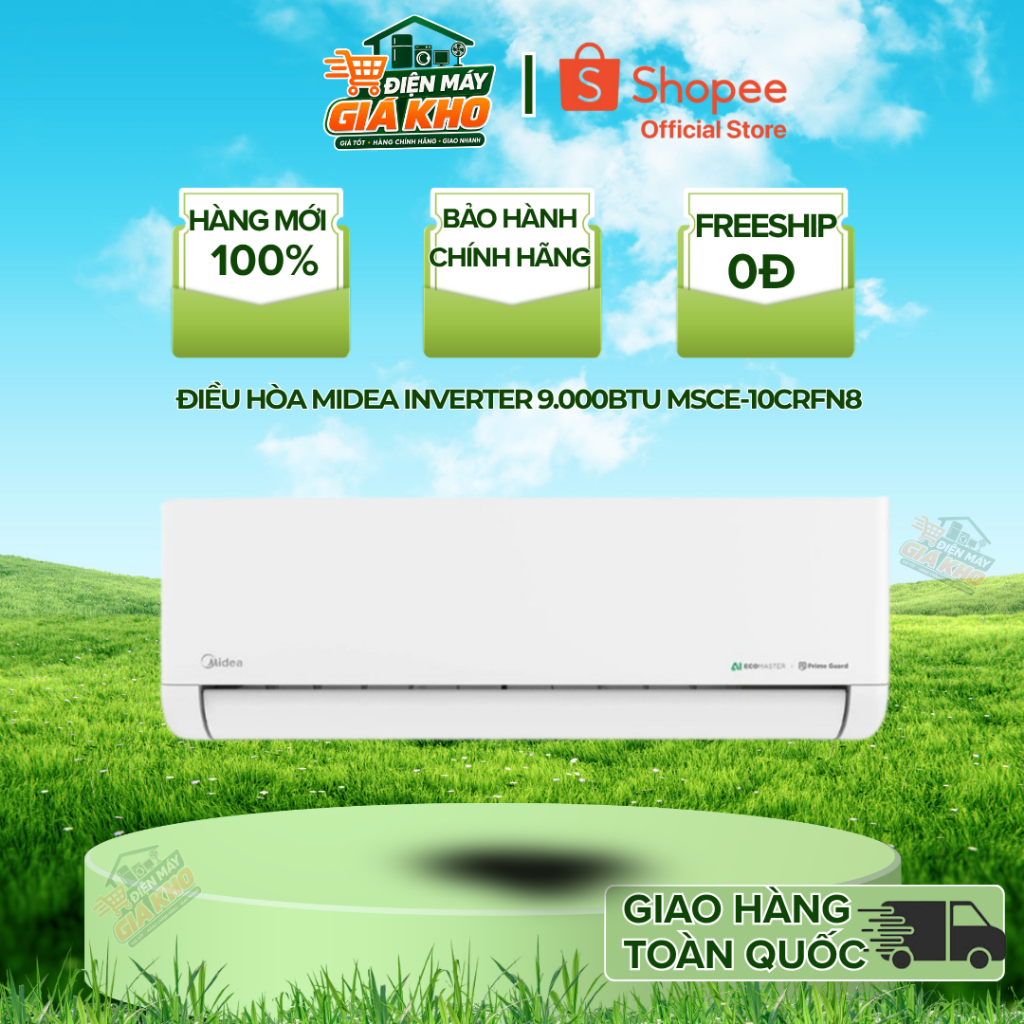Điều hòa Midea Inverter 9.000BTU MSCE-10CRFN8