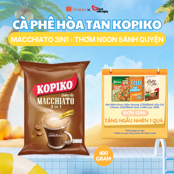 Cà phê hòa tan Kopiko Macchiato Bịch 400g