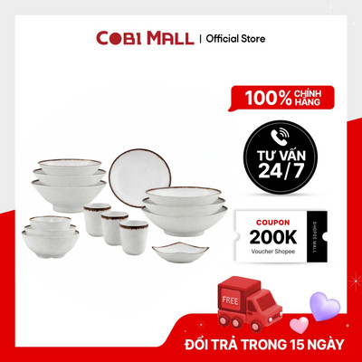 Bộ Chén Dĩa Nhựa Melamine Tieyoushi 18 món – Cobi Home – Bộ Bàn Ăn Cao Cấp – Sang Trọng & Bền Đẹp