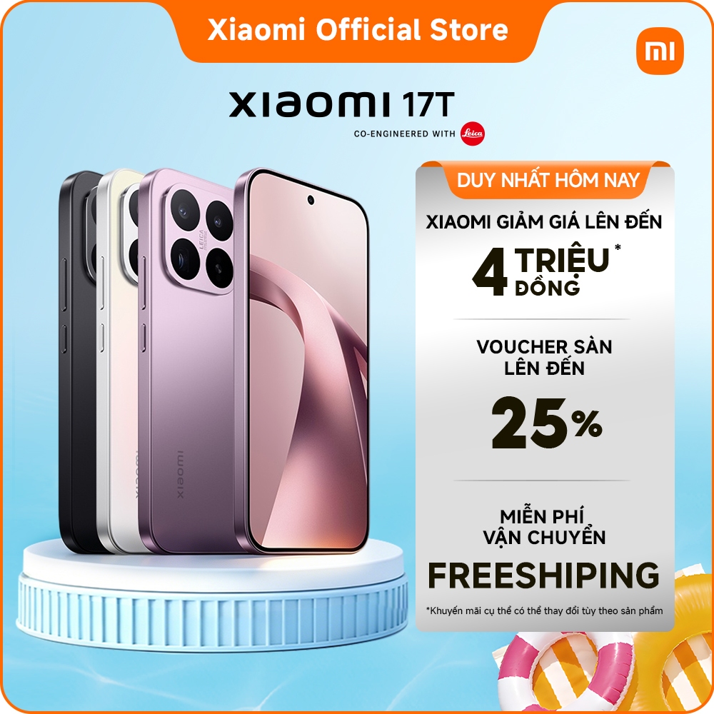 Điện thoại Xiaomi 17T|Thấu kính quang học Leica Summilux|Siêu pin silicon-carbon 6500mAh|MediaTek Dimensity 8500-Ultra